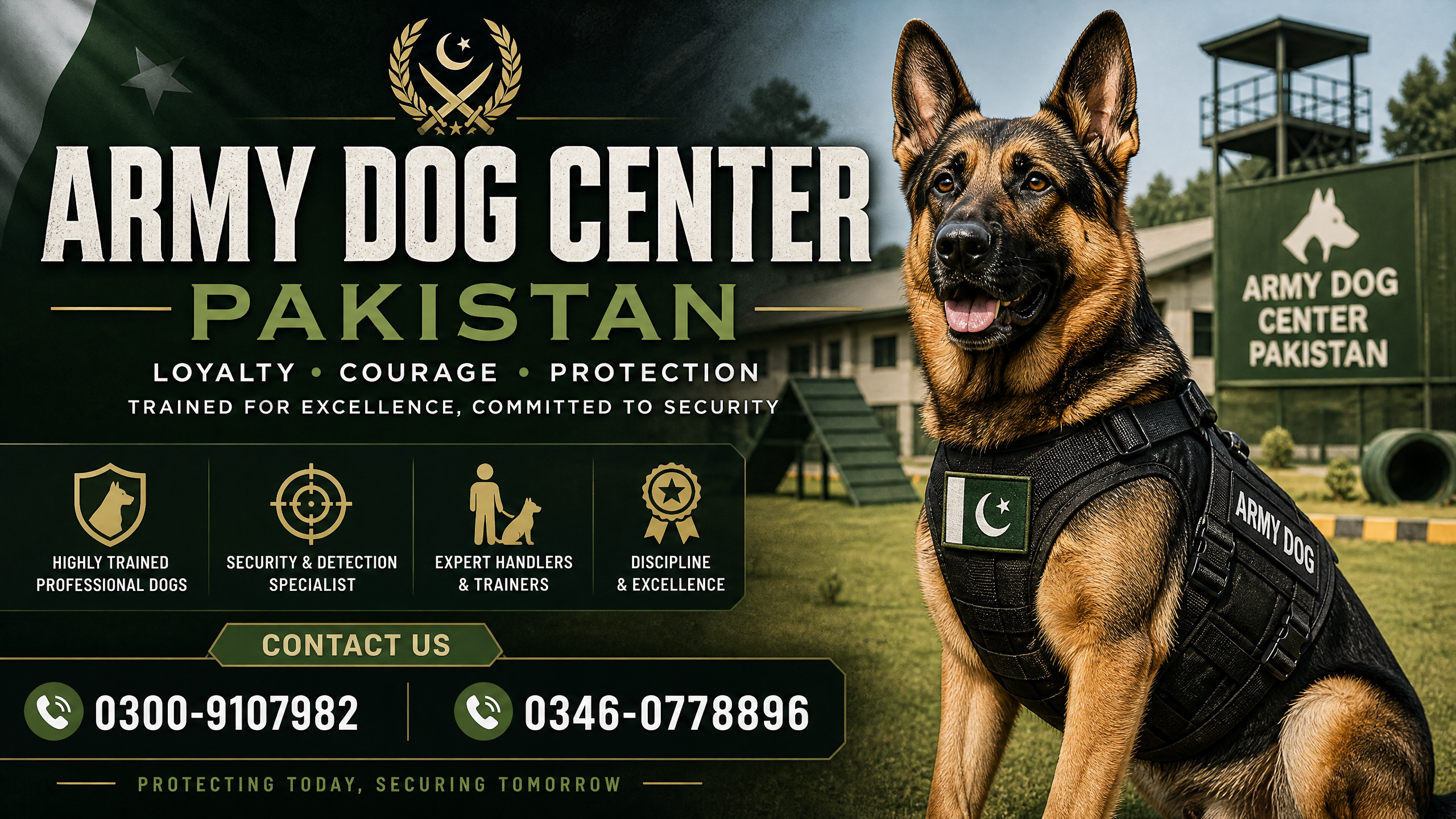 Army Dog Center Pakistan Professional Dog Training and Handler Services